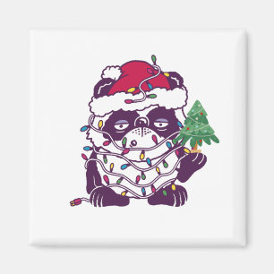 Imán Solo una chica que ama pandas - Oso Navideño Lindo