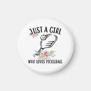 Imán Sólo una chica que ama Pickleball