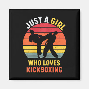Imán Solo una chica que ama regalos de kickboxing para