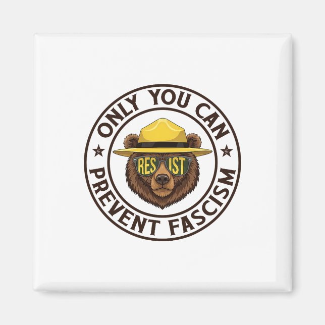 Imán Sólo Usted Puede Evitar El Oso Fascista Resistir A (Frente)