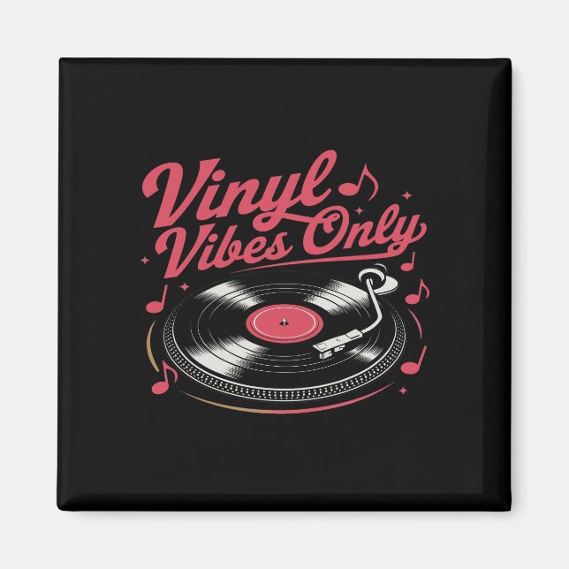 Imán Sólo vibraciones de vinilo - Diseño del reproducto (Frente)
