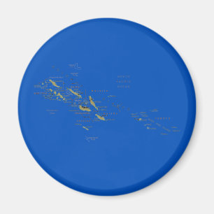 Imán Solomon Islands Map Magnet