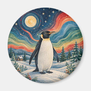 Imán Solsticio de Invierno del Pingüino Celestial