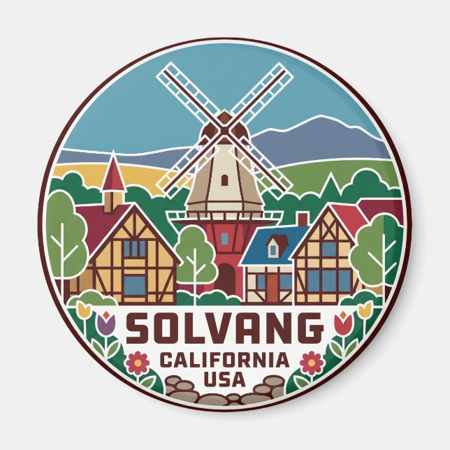 Imán Solvang EE. UU. (Frente)