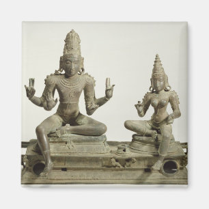 Imán Somaskanda, Chola, Tamil Nadu (bronce)