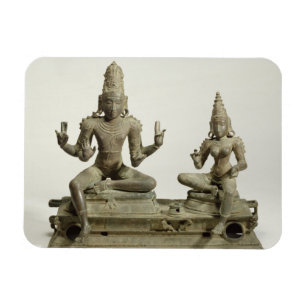 Imán Somaskanda, Chola, Tamil Nadu (bronce)