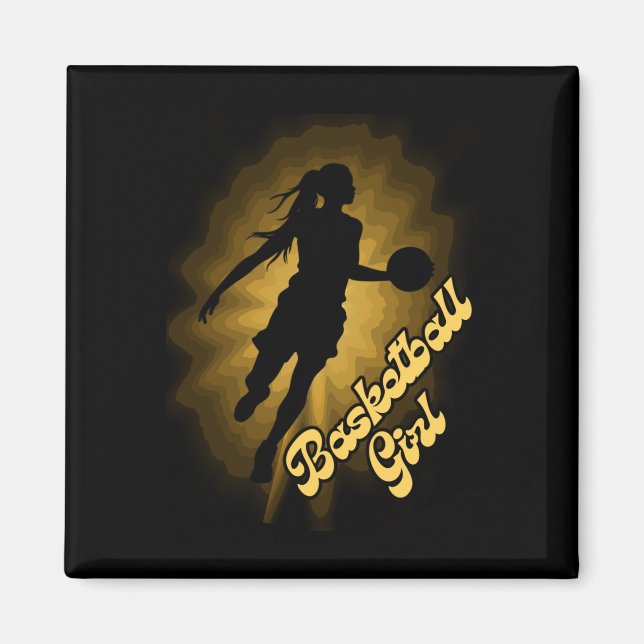 Imán Sombra Chica De Baloncesto En Los Rays (Frente)