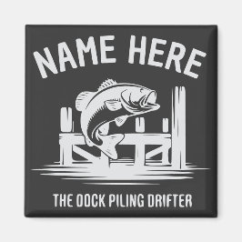 Imán Sombra de Muelle de Nombre Personalizado Bajo