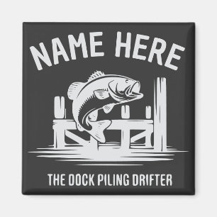 Imán Sombra de Muelle de Nombre Personalizado Bajo