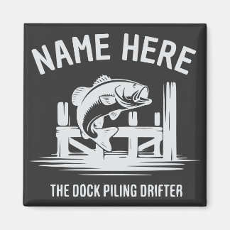 Imán Sombra de Muelle de Nombre Personalizado Bajo
