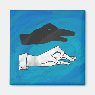 Imán Sombra De Pato En Azul