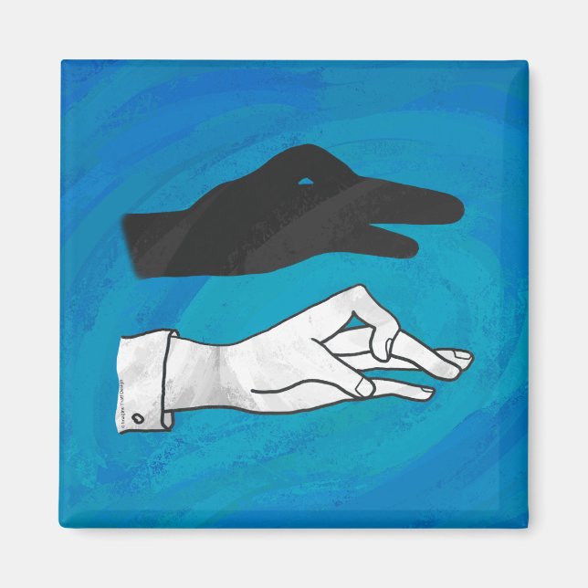 Imán Sombra De Pato En Azul (Frente)