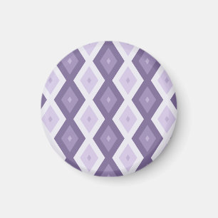 Imán Sombras del patrón de diamantes de lavanda