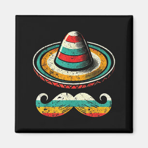 Imán Sombrero Cara Cinco De Mayo Bigote Fiesta Hombres