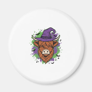 Imán Sombrero de bruja de vaca de las Highlands de Hall
