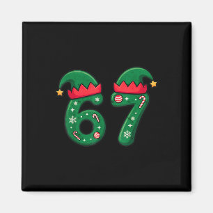 Imán Sombrero de duende de Navidad Viral 67 6 7 Tendenc