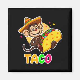Imán sombrero de mono mexicano taco el squatcho diverti