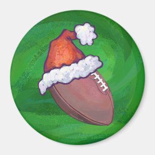 Imán Sombrero de Santa Fútbol en Verde