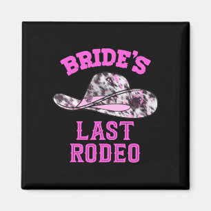 Imán Sombrero de vaquera del último rodeo de la novia