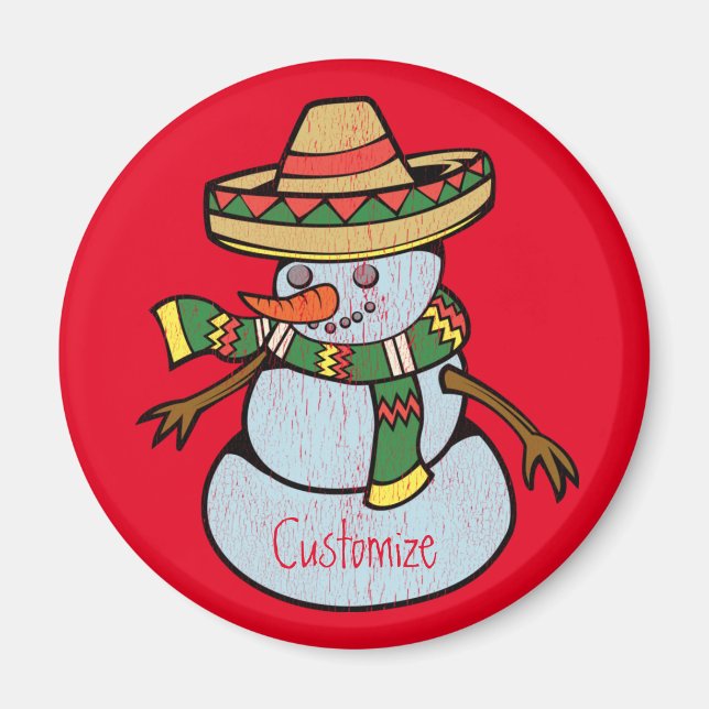 Imán Sombrero mexicano Santa Thunder_Cove (Frente)