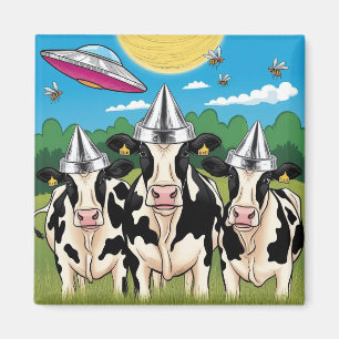 Imán Sombreros de papel de aluminio para vacas alieníge