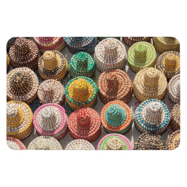 Imán Sombreros Téjidos Coloridos (Horizontal)