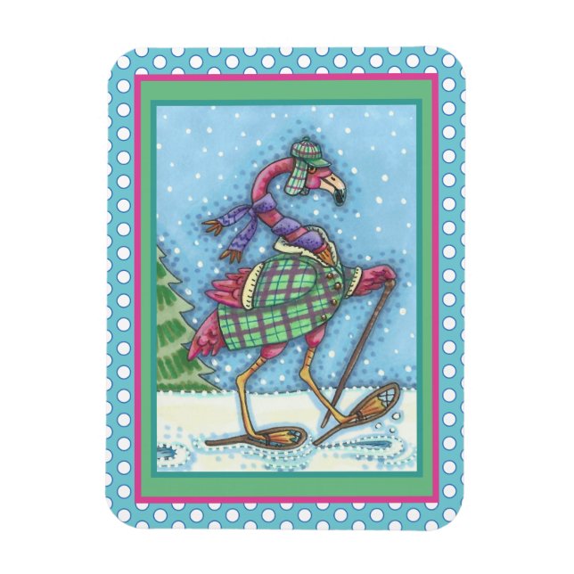 IMÁN SOMBRILLAS DE INVIERNO Y REFRIGERACIÓN DE FLAMINGO (Vertical)