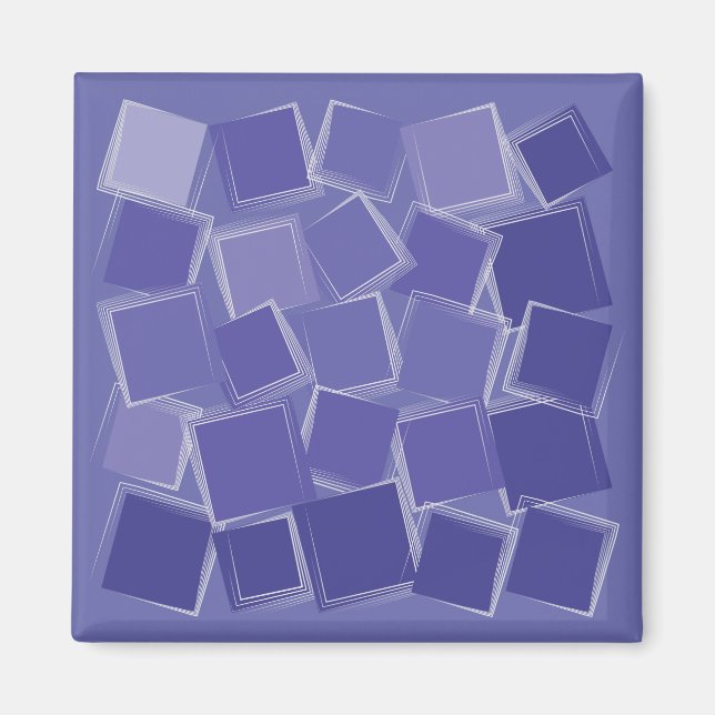 Imán Sombrillas violetas dispersas (Frente)