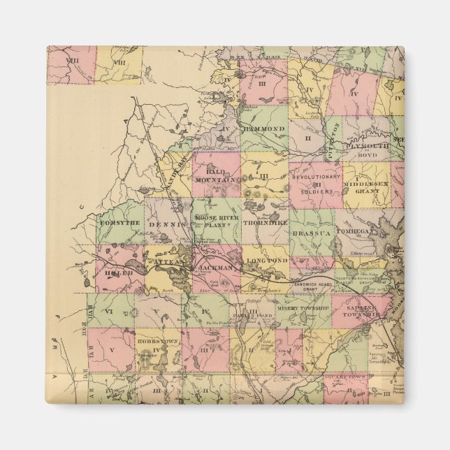 Imán Somerset Co., Maine (Frente)