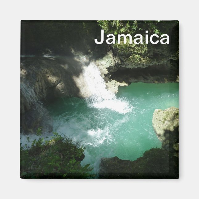 Imán Somerset Falls Jamaica Photo Magnet Waterfall (Frente)