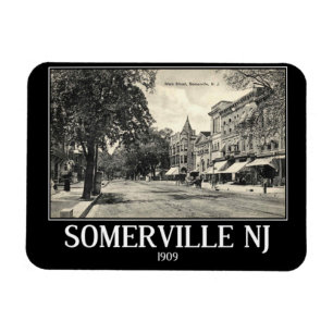 Imán Somerville NJ, Main Street View, Vintage Style