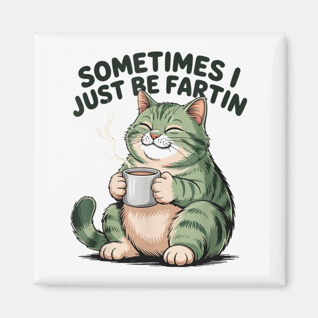 Imán Sometimes I Just Be Fartin' Frog Humor Men Woman  (Frente)