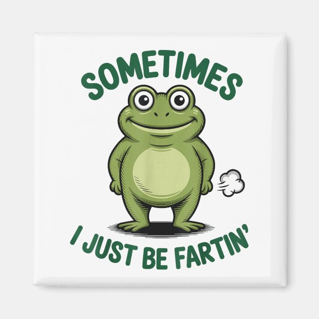 Imán Sometimes I Just Be Farting Frog Christmas Funny F (Frente)