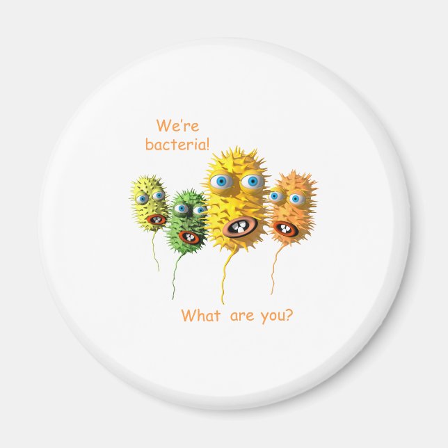 Imán Somos bacterias (Frente)