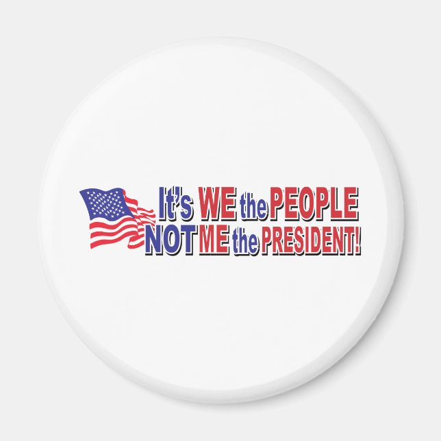 Imán Somos el pueblo, no yo el presidente (Frente)