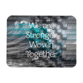 Imán Somos más fuertes tejidos juntos Fridge Magnet