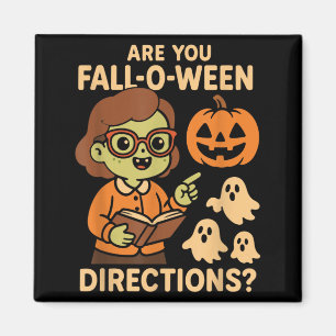 Imán son direcciones divertidas de Otoño O Ween Profeso