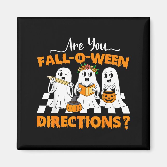 Imán son divertidas las direcciones de Fall O Ween Prof (Frente)