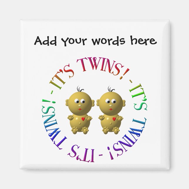 Imán ¡Son gemelos! (Frente)