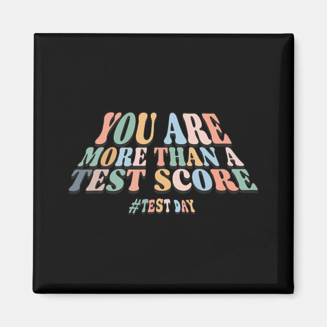 Imán Son Más Que Una Puntuación De Prueba. Groovy Test  (Frente)