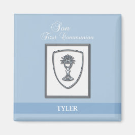 Imán Son, primer cáliz plateado de la comunión