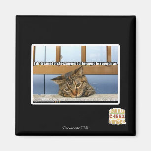 Imán Soñando con hamburguesas de queso