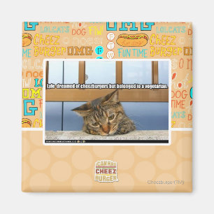 Imán Soñando con hamburguesas de queso