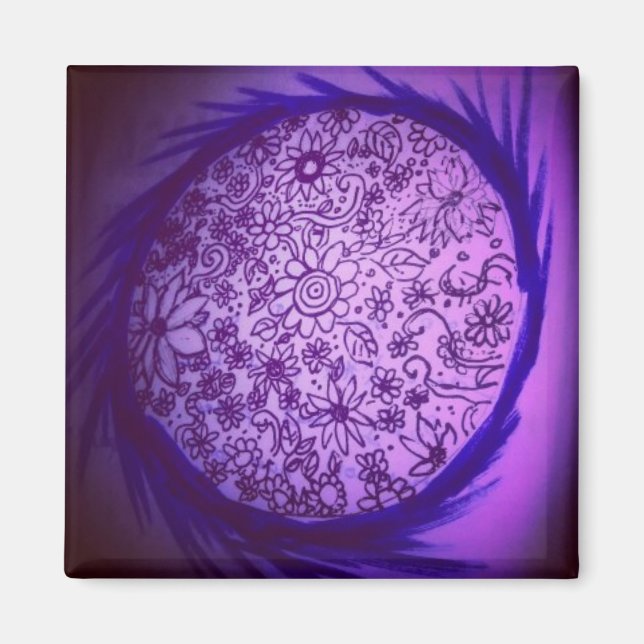 Imán Soñando con la luna púrpura (Frente)