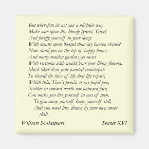 Imán Soneto # 16 de William Shakespeare