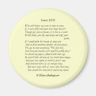 Imán Soneto # 17 de William Shakespeare