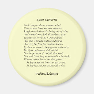 Imán Soneto # 18 de William Shakespeare
