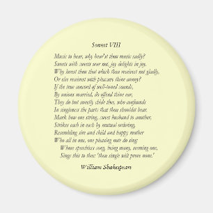Imán Soneto # 8 de William Shakespeare