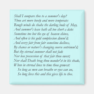 Imán Soneto de Shakespeare # 18