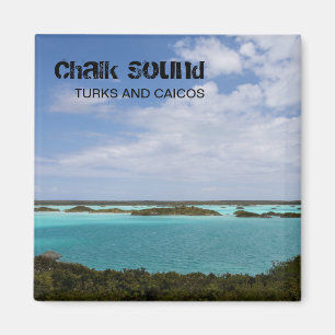 Imán Sonido de la tiza, turcos y Caicos (TCI), del
